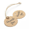 Custom Heart Shape Thank You Gift Tags